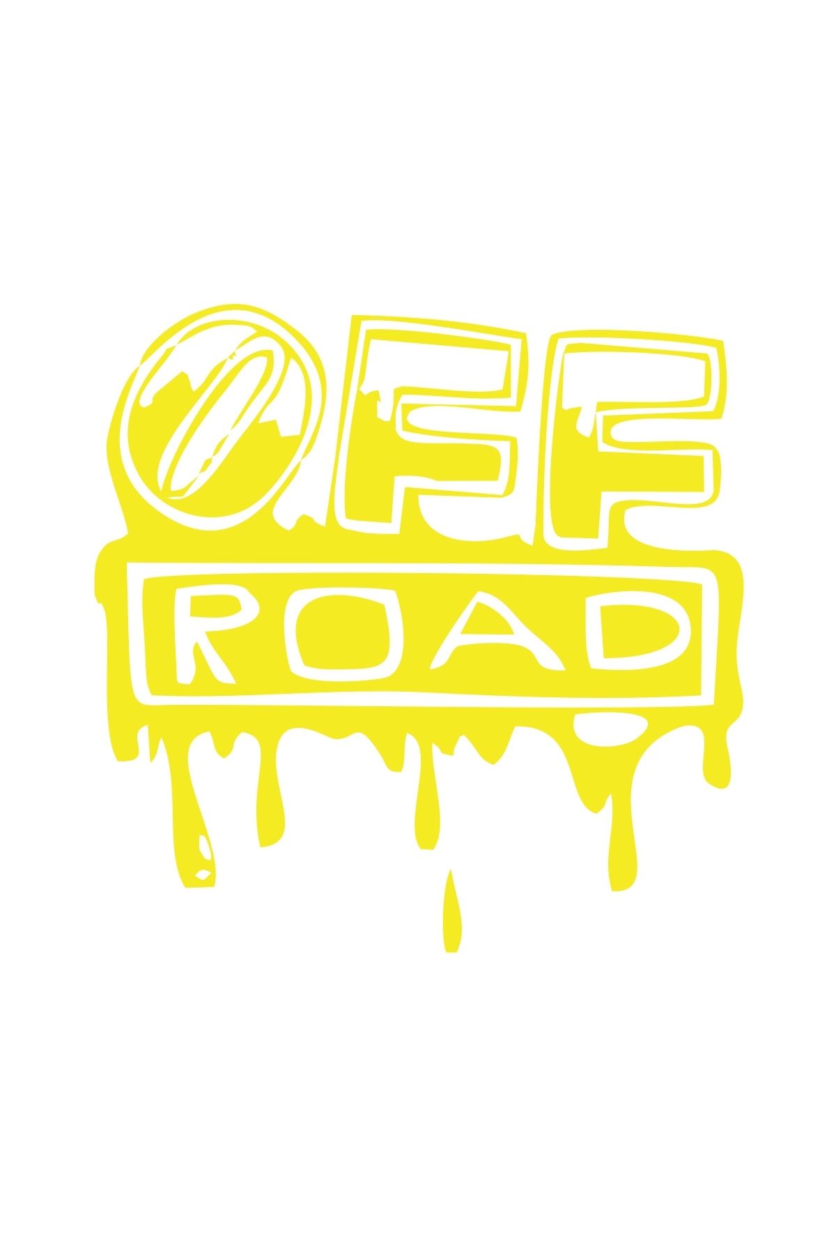 Reysa Tasarım Offroad Sticker 17x17 Cm Sarı