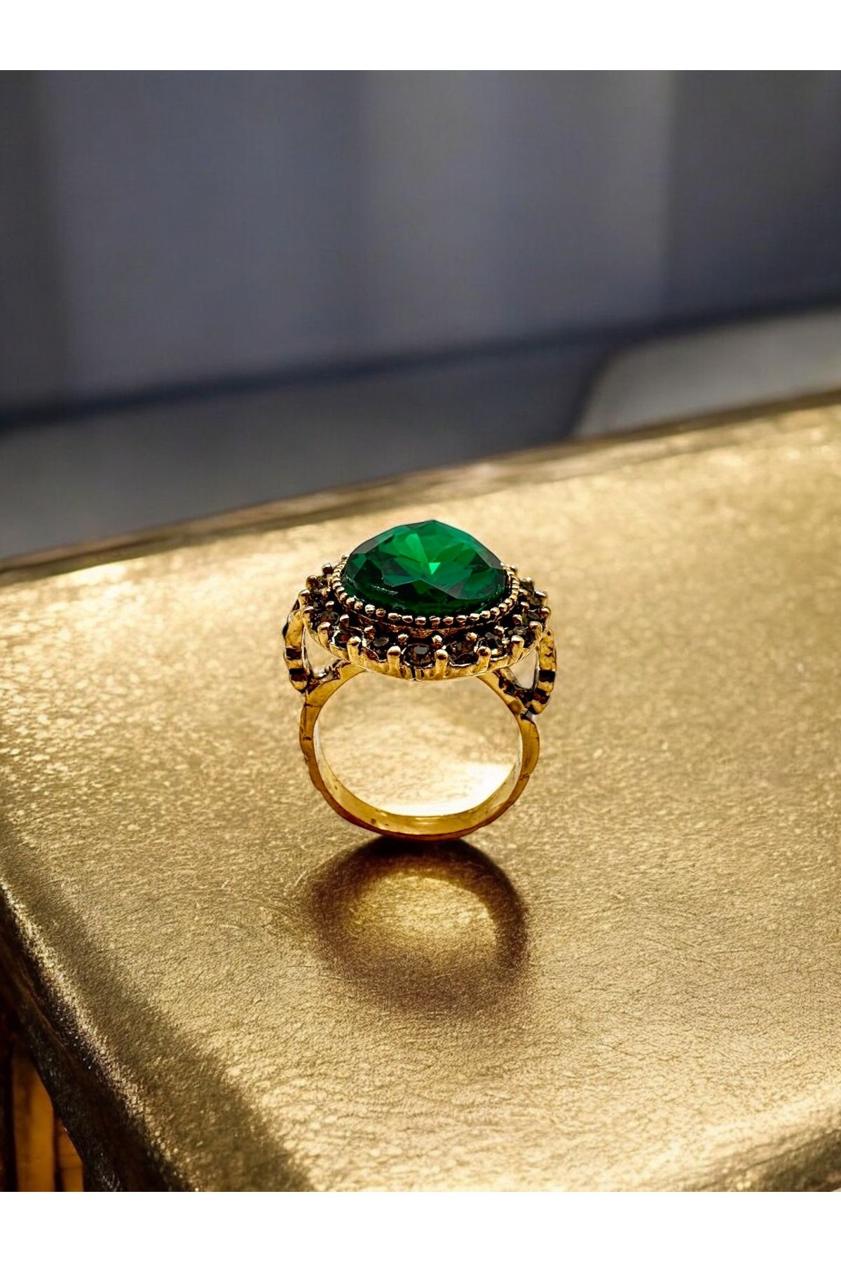 FUYA JEWELLERY Renkli Taşlı Kristal Damla Yüzük