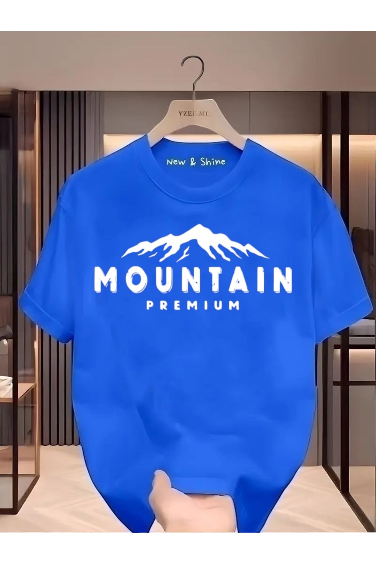 New Shine Mountain Baskılı Oversize T-Shirt