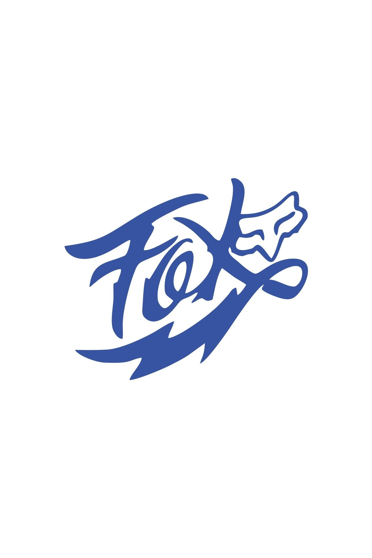 Reysa Tasarım Fox Tilki Sticker 17x17 Cm Mavi