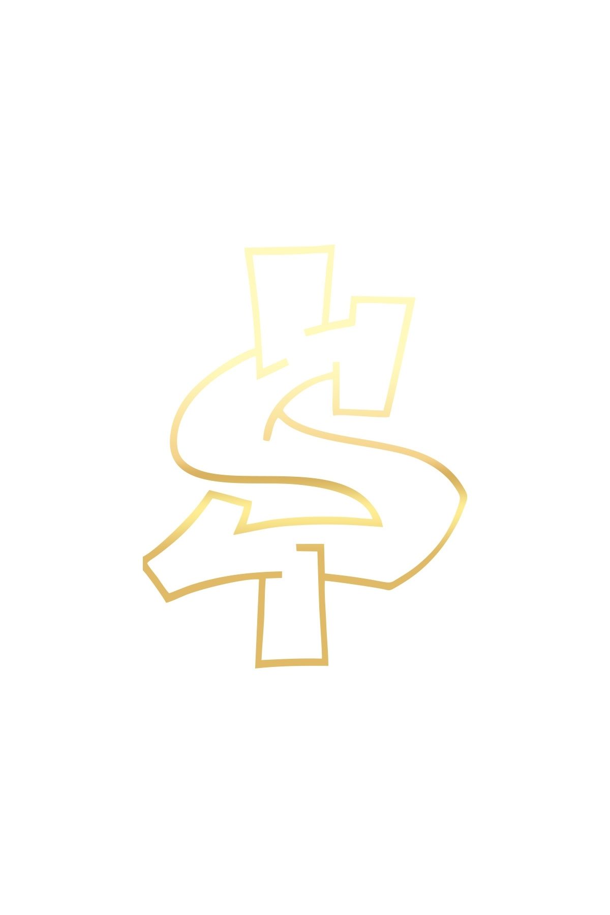 Reysa Tasarım Dolar Sticker 17x17 Cm Gold