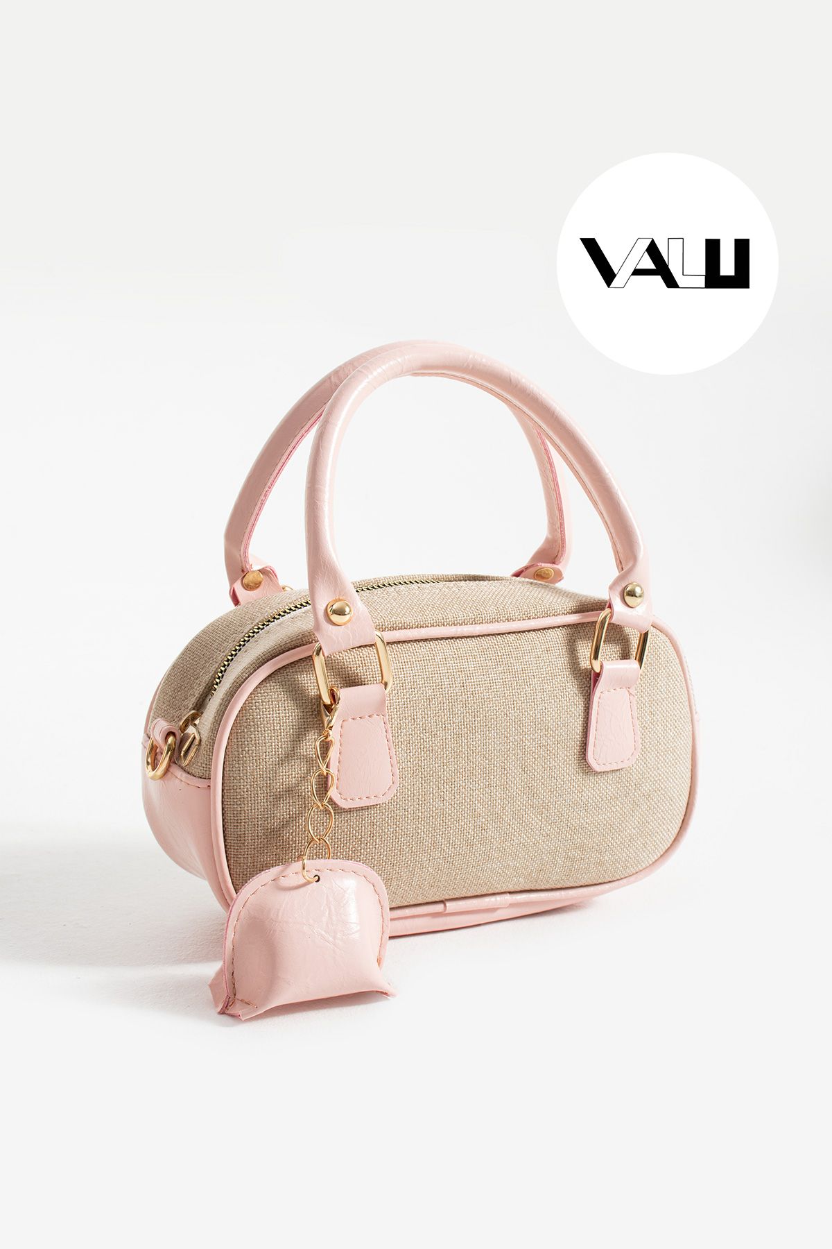Valu Accessorize Capella Keten Uzun Askılı ve Kulplu El ve Omuz Çantası