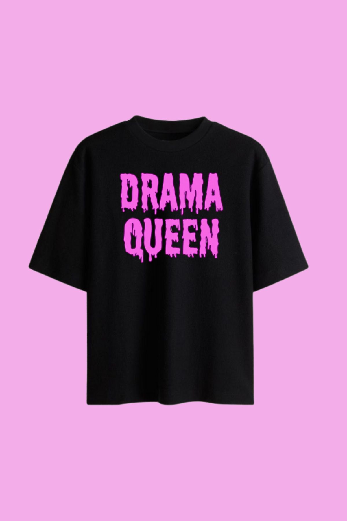 Dupe Design Drama Queen Baskılı Oversize T-shirt