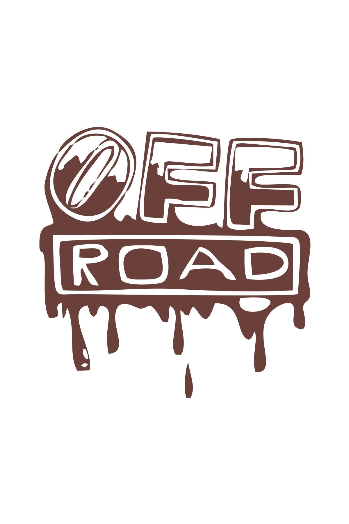 Reysa Tasarım Offroad Sticker 17x17 Cm Kahverengi
