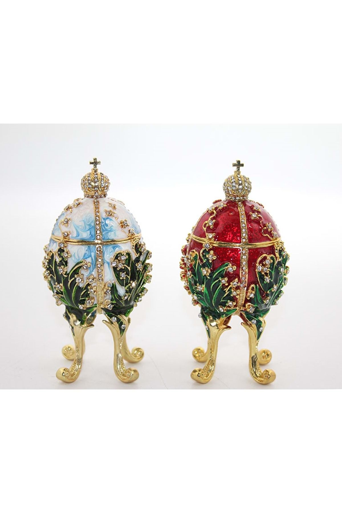 Store Sıvaroskı Taşlı Tekli Yumurta 13*6 Cm