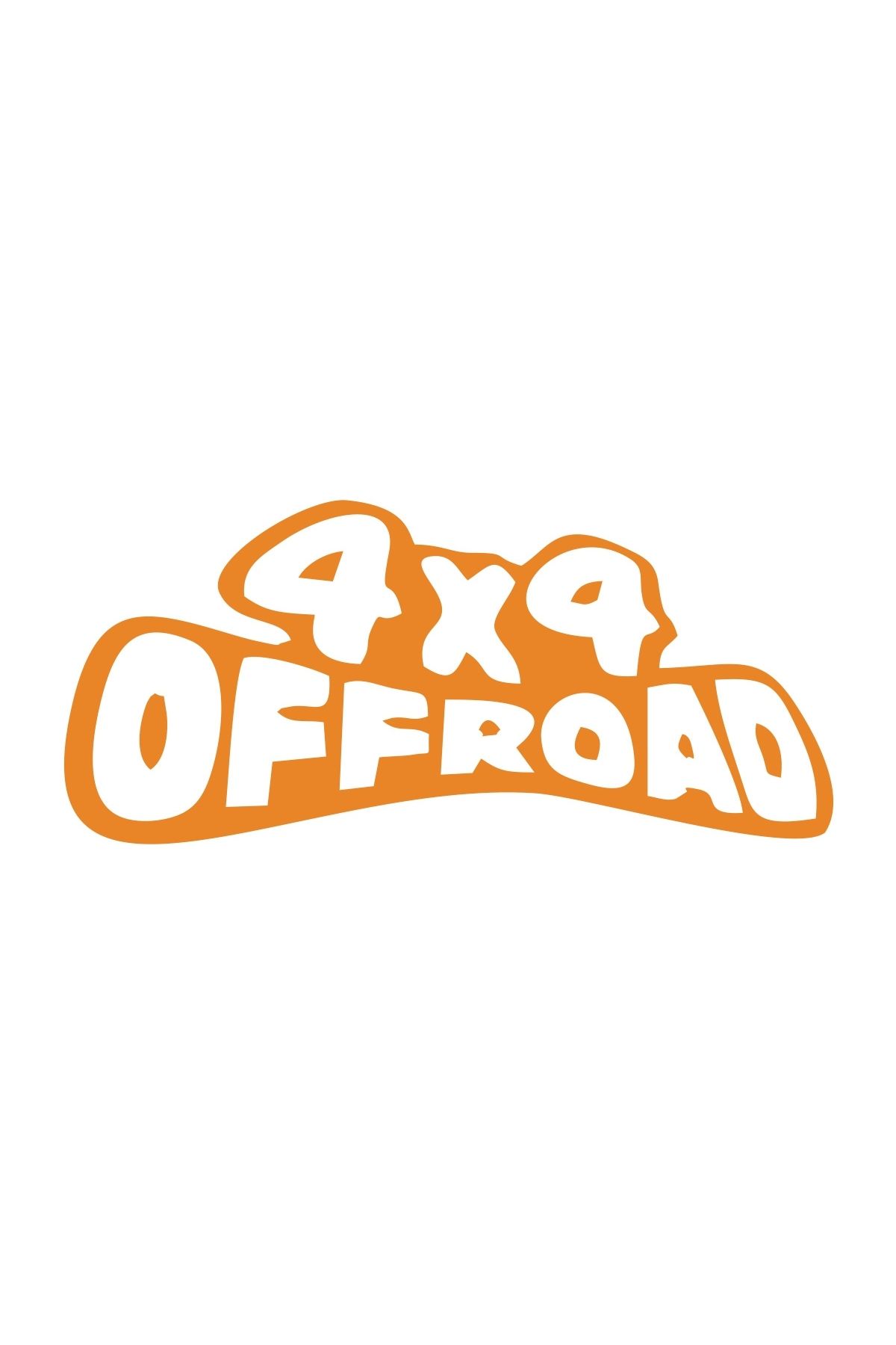 Reysa Tasarım 4x4 Off Road Sticker 17x17 Cm Turuncu