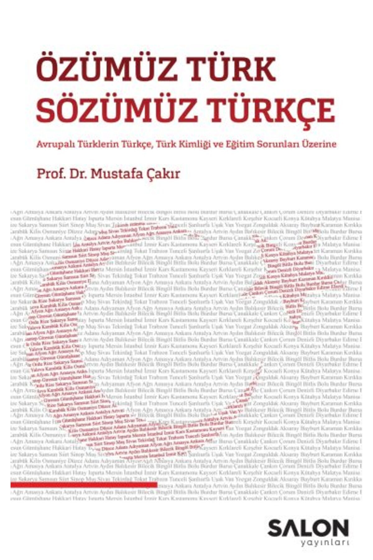 Salon Yayınları Özümüz Türk Sözümüz Türkçe - Avrupalı Türklerin Türkçe, Türk Kimliği ve Eğitim Sorunları Üzerine