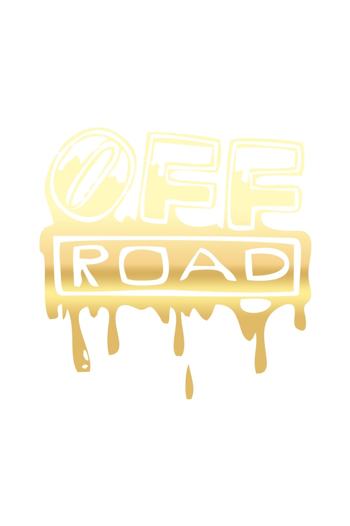 Reysa Tasarım Offroad Sticker 17x17 Cm Gold