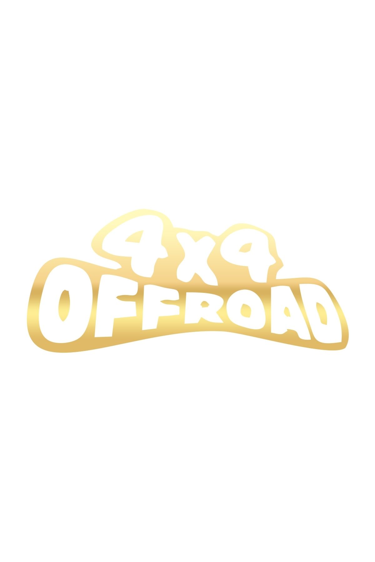 Reysa Tasarım 4x4 Off Road Sticker 17x17 Cm Gold