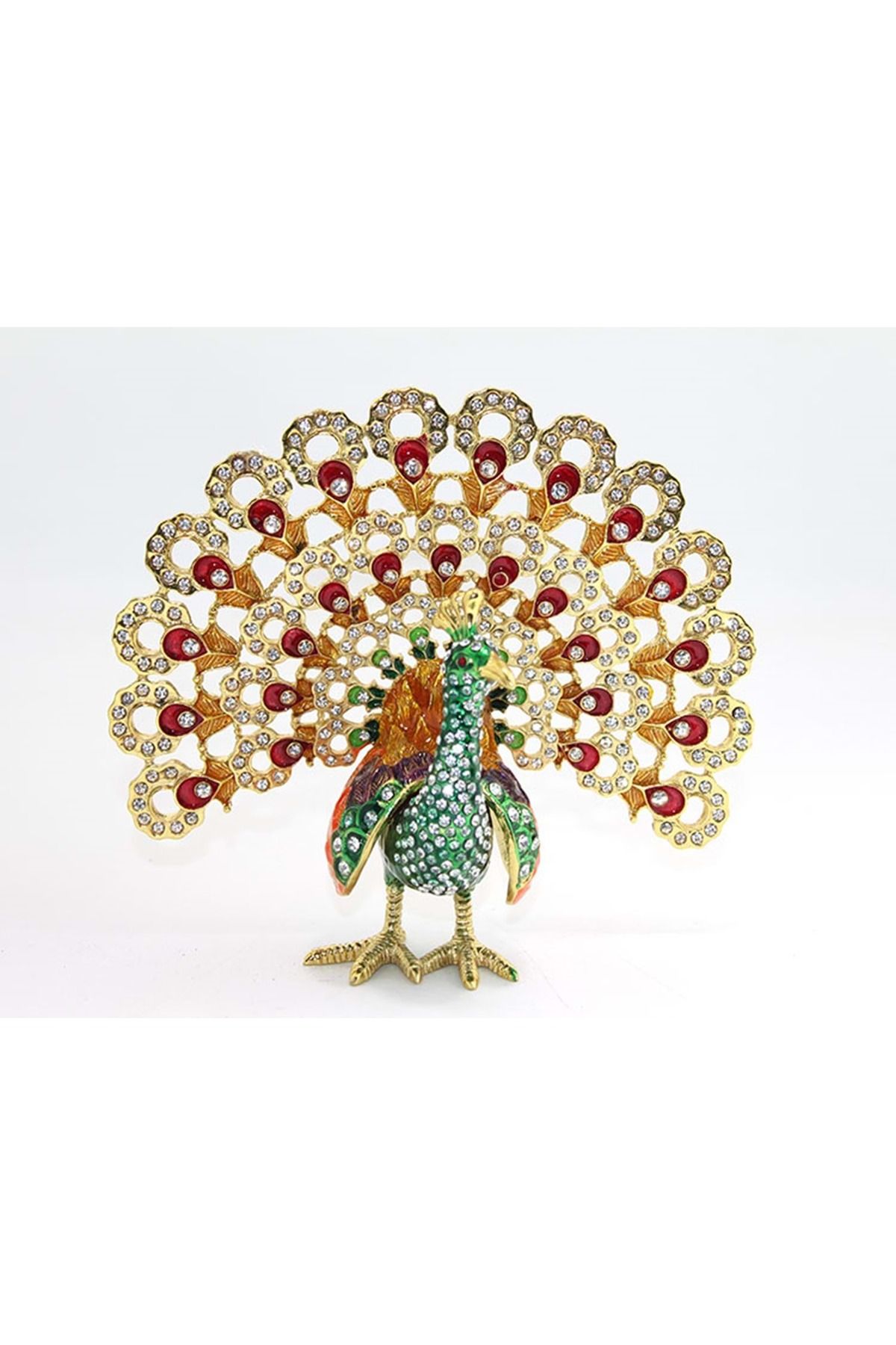 Store Sıvaroskı Taşlı Tavuskuşu 15*17 Cm