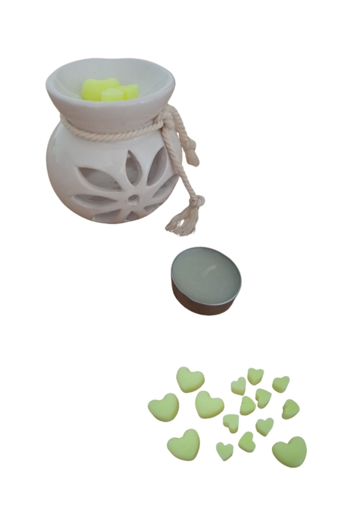 Gülşahın Tasarım Atölyesi Buhurdanlık / Kokulu mini mum / Tealight / Lavanta Esanslı