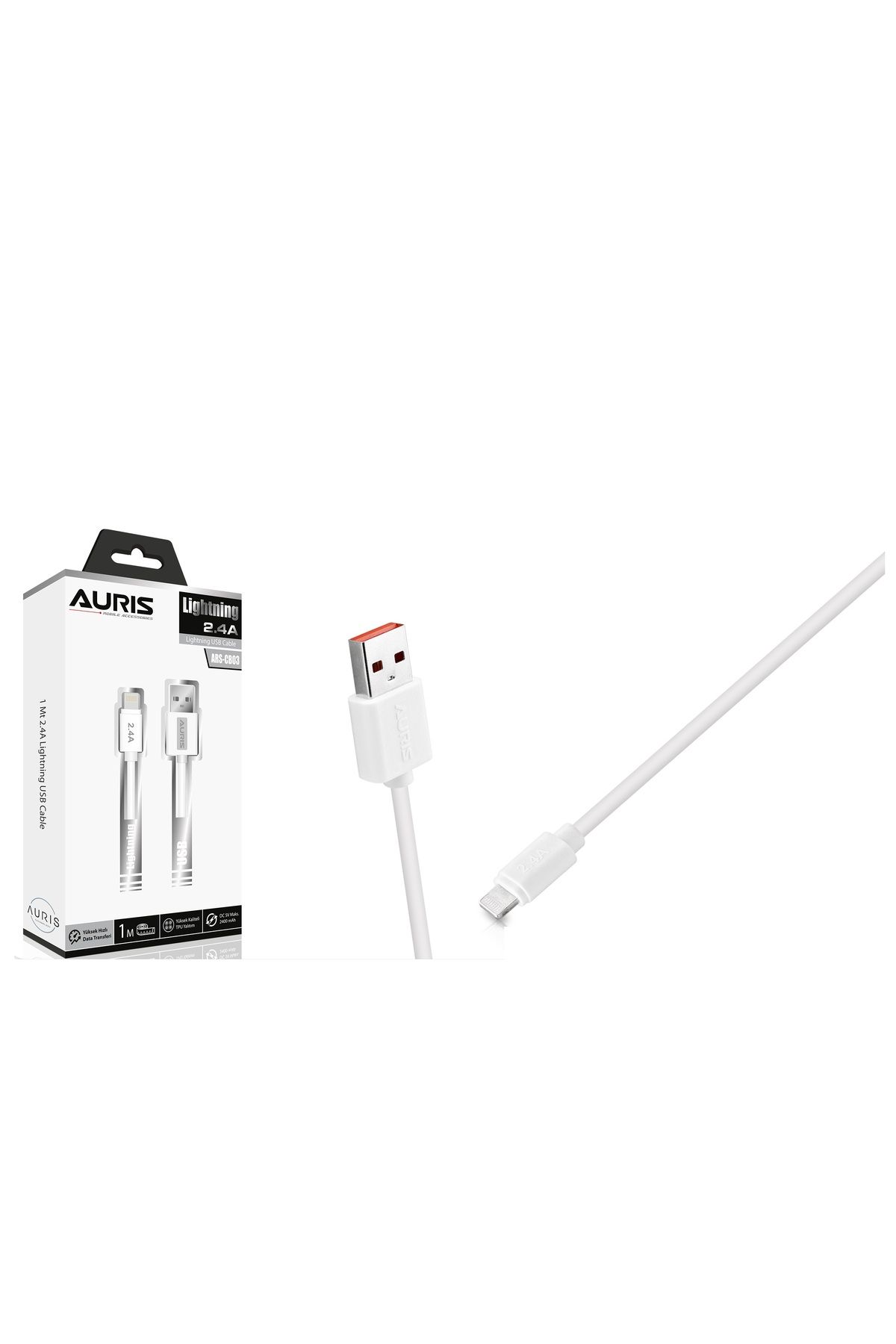 Auris CB03 Lightning Kablo 1 Metre