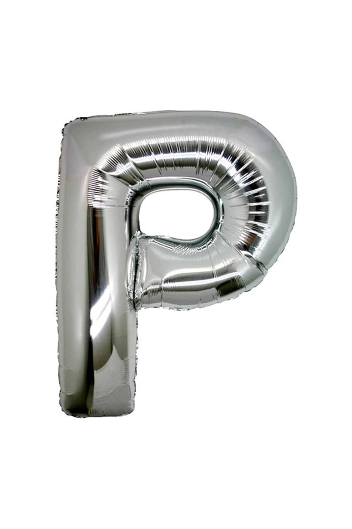 Generic Gümüş Rengi Folyo Harf Balon 1 Metre