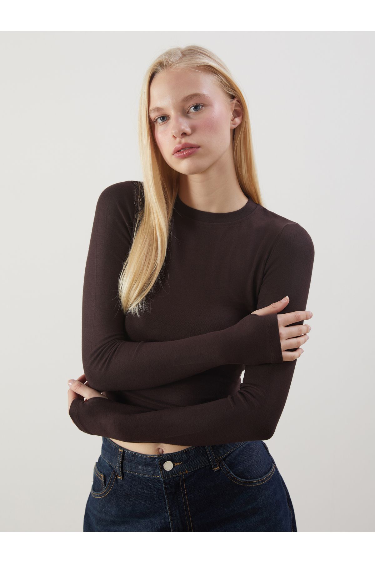 LC Waikiki Bisiklet Yaka Kadın Body