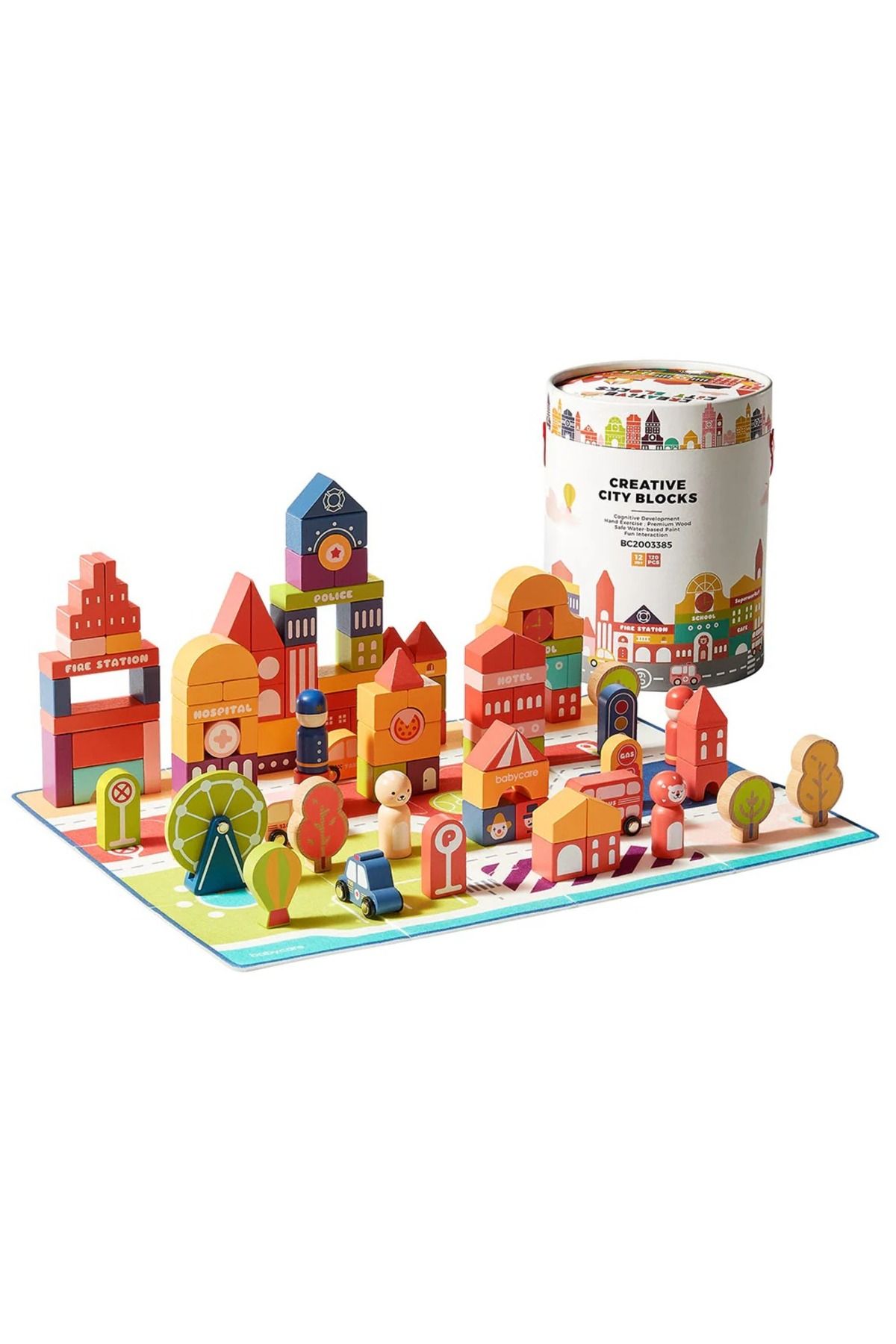 Baby Care Creative City 120 Parça Blok Oyuncak Seti