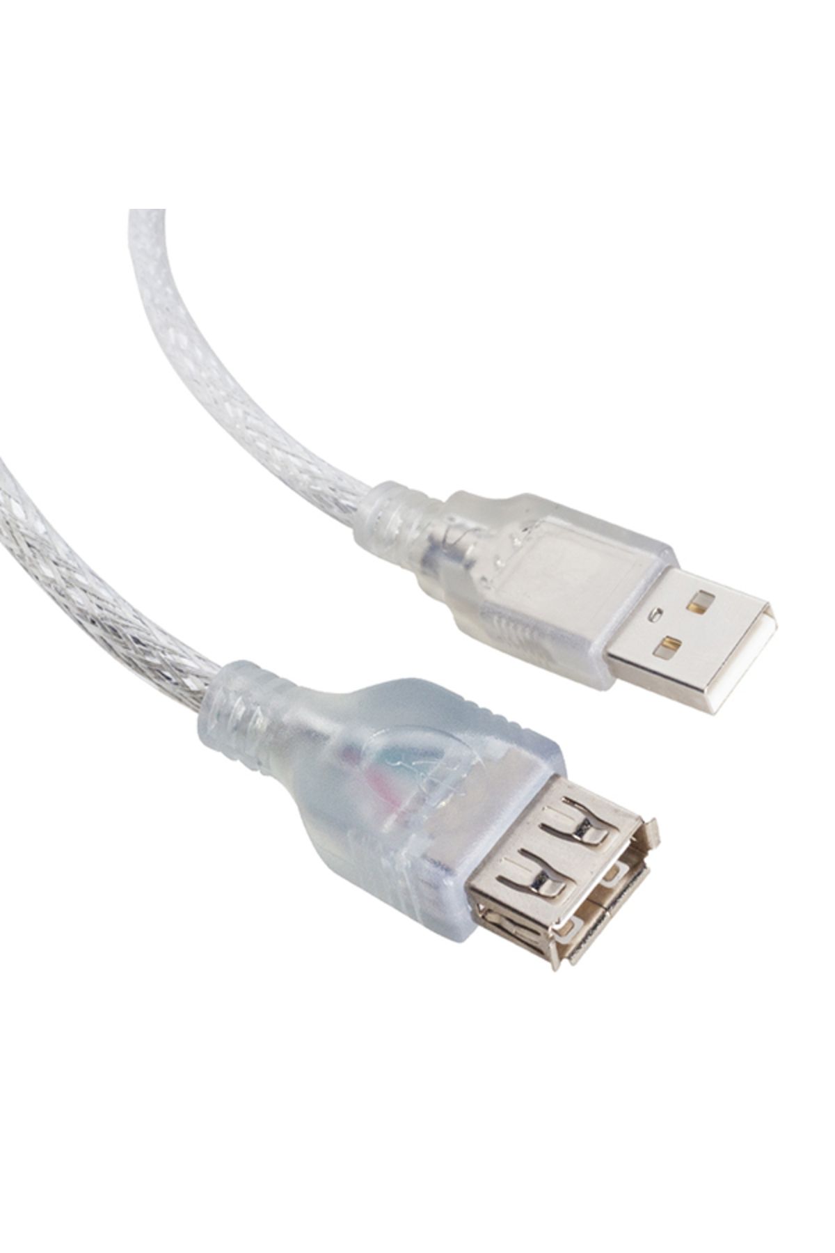 Aydoganticaret44 USB UZATMA KABLOSU 1.5 METRE 2.0V ŞEFFAF