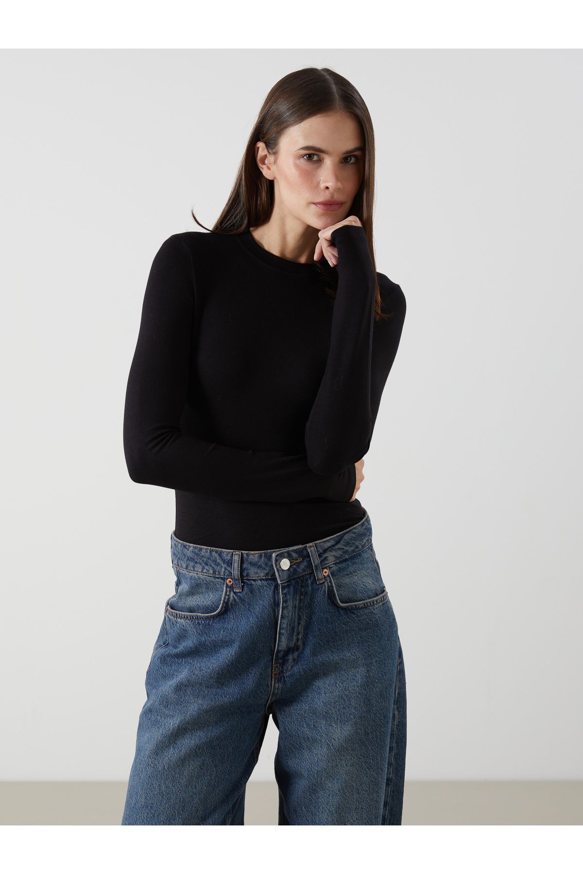 LC Waikiki Bisiklet Yaka Kadın Body