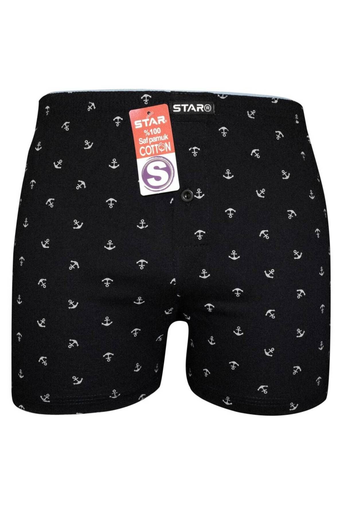 Star %100 SAF PAMUKLU RAHAT KALIP DESENLİ HAVLU BEL BOXER