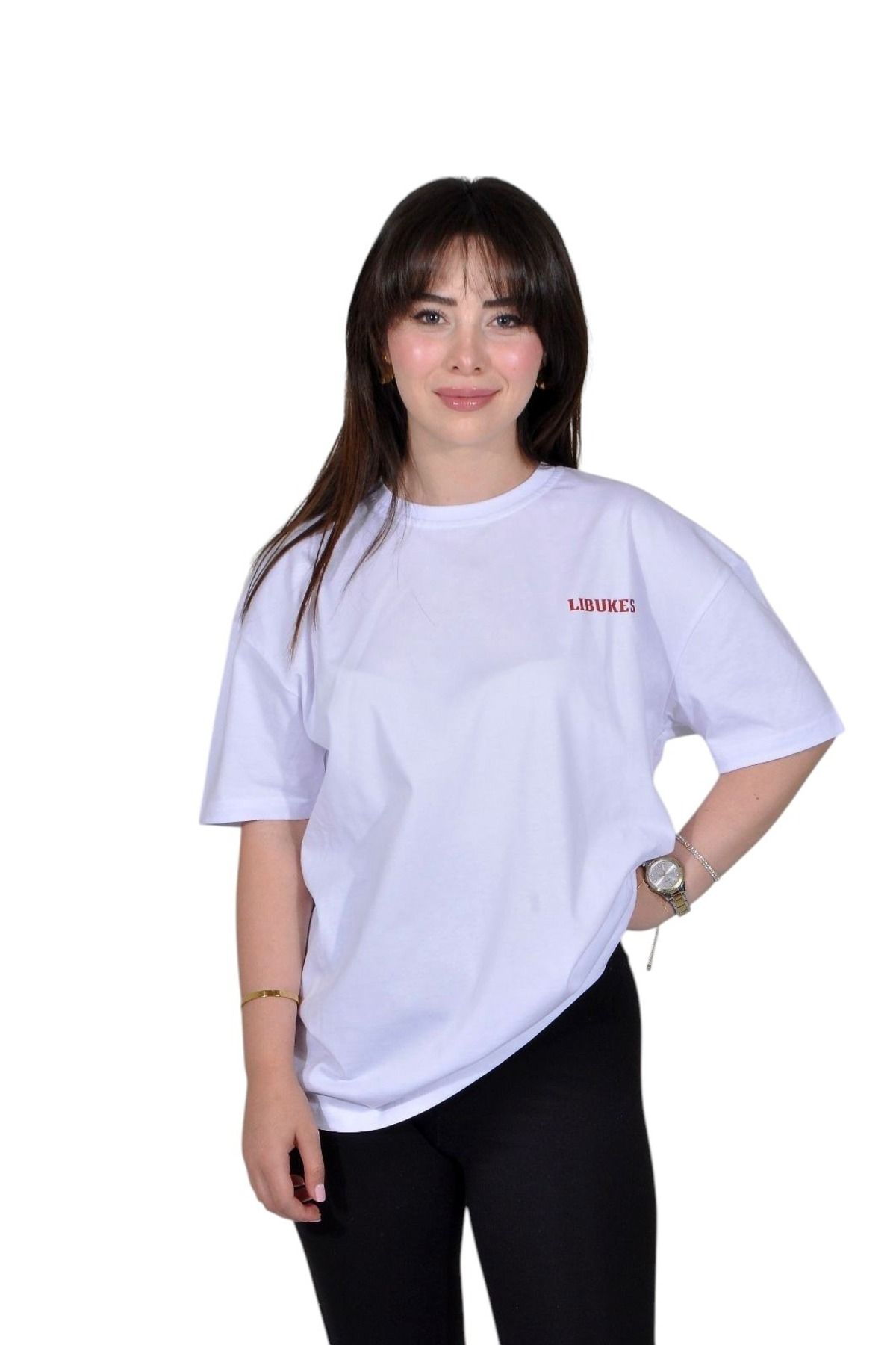 libukes Kırmızı Libukes Baskılı T-shirt