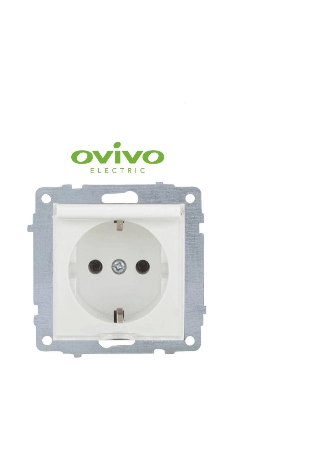 LiderGlobal-White grounded covered socket frameless grano - compatible frame for socket and switch 2