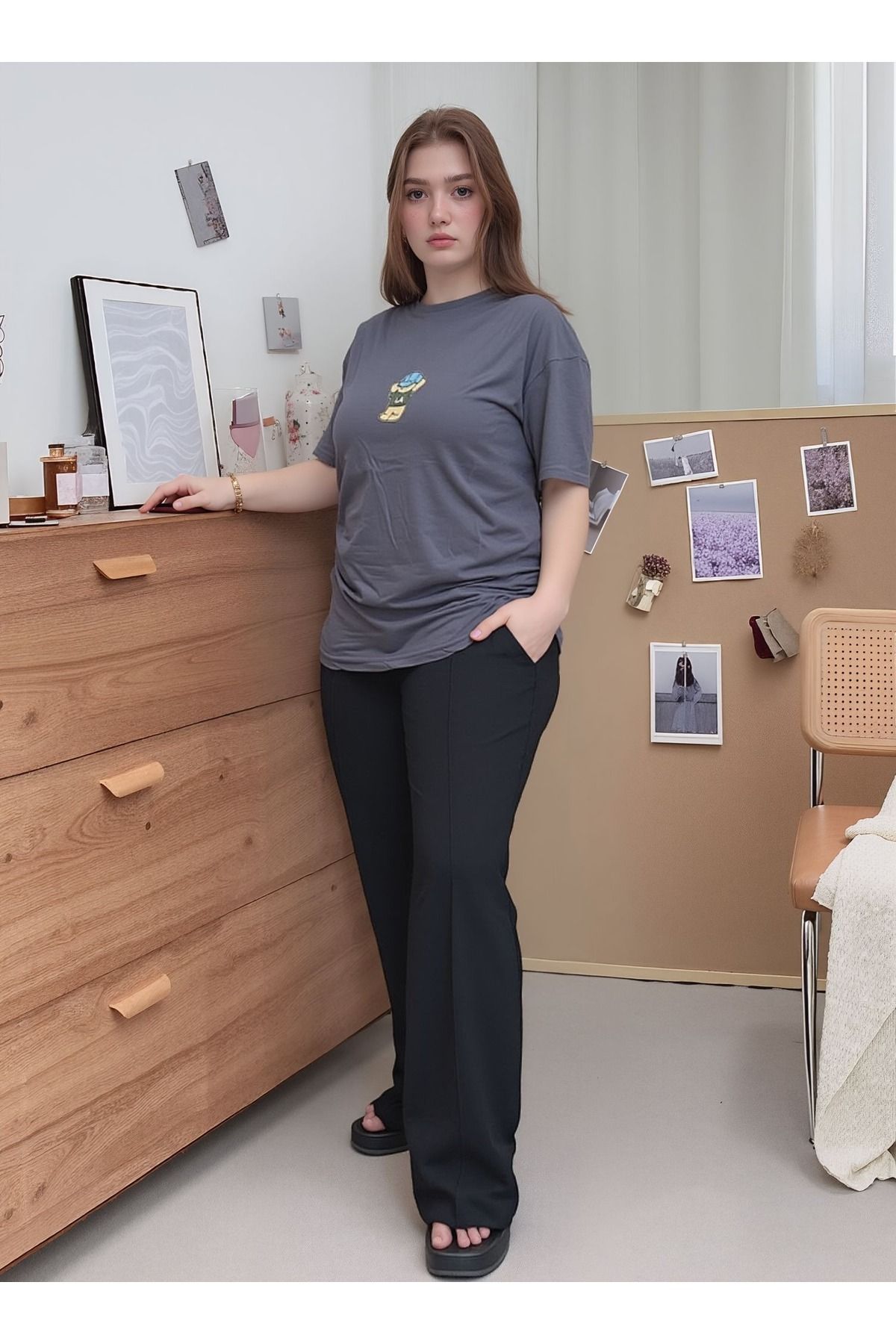 VNYA collection VNYA Rahat Kalıp Baskılı T-shirt