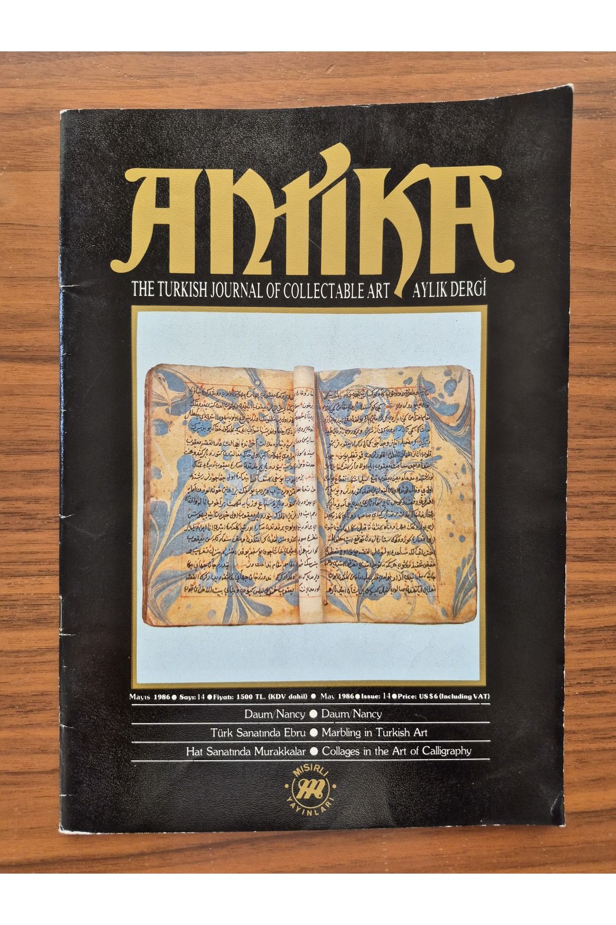 Edi Antik 1986 Antika Dergisi 65 Sayfa Nadir. Orijinal dönemine ait artık yayında olmayan Antika