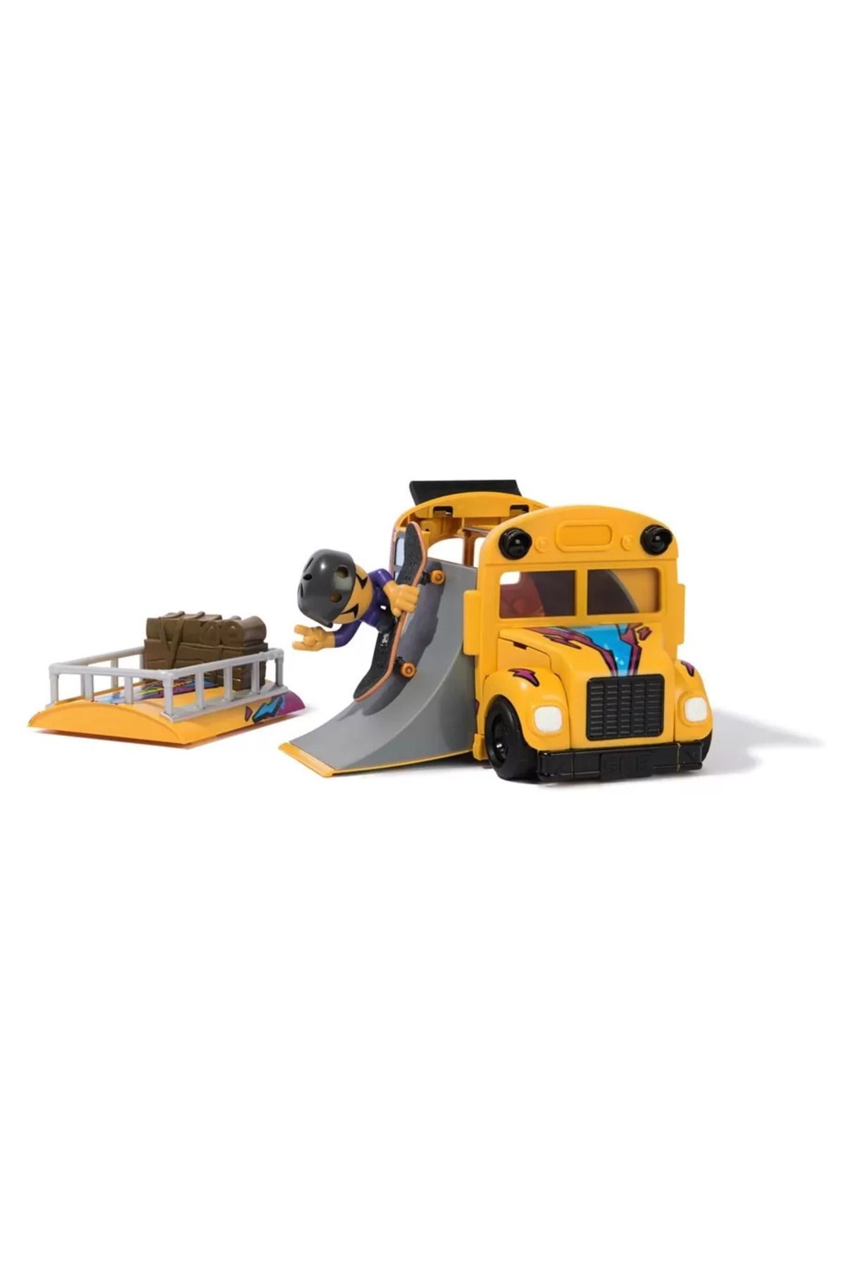 Spin Masters-TECH DECH SK8 CREW BUS PLAYSET 7