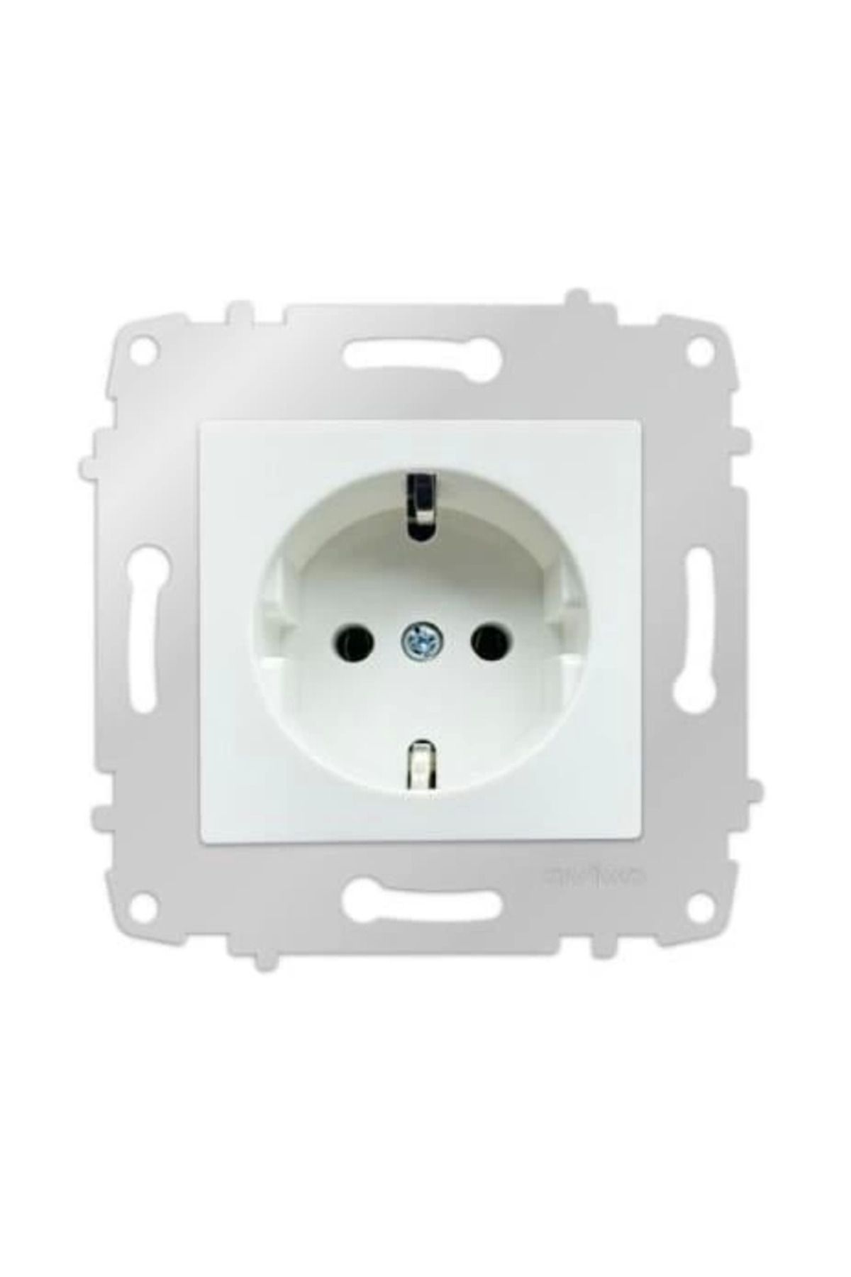 AC BOX-White child protected grounded socket frameless - compatible frame for socket and switch 2