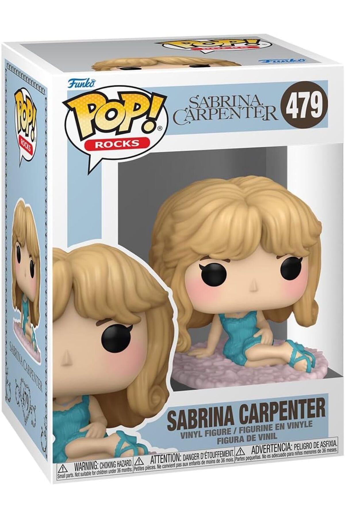 Funko Pop! Rocks Sabrina Carpenter (Night Gown) Vinil Koleksiyon Figürü, Resmi Ürün