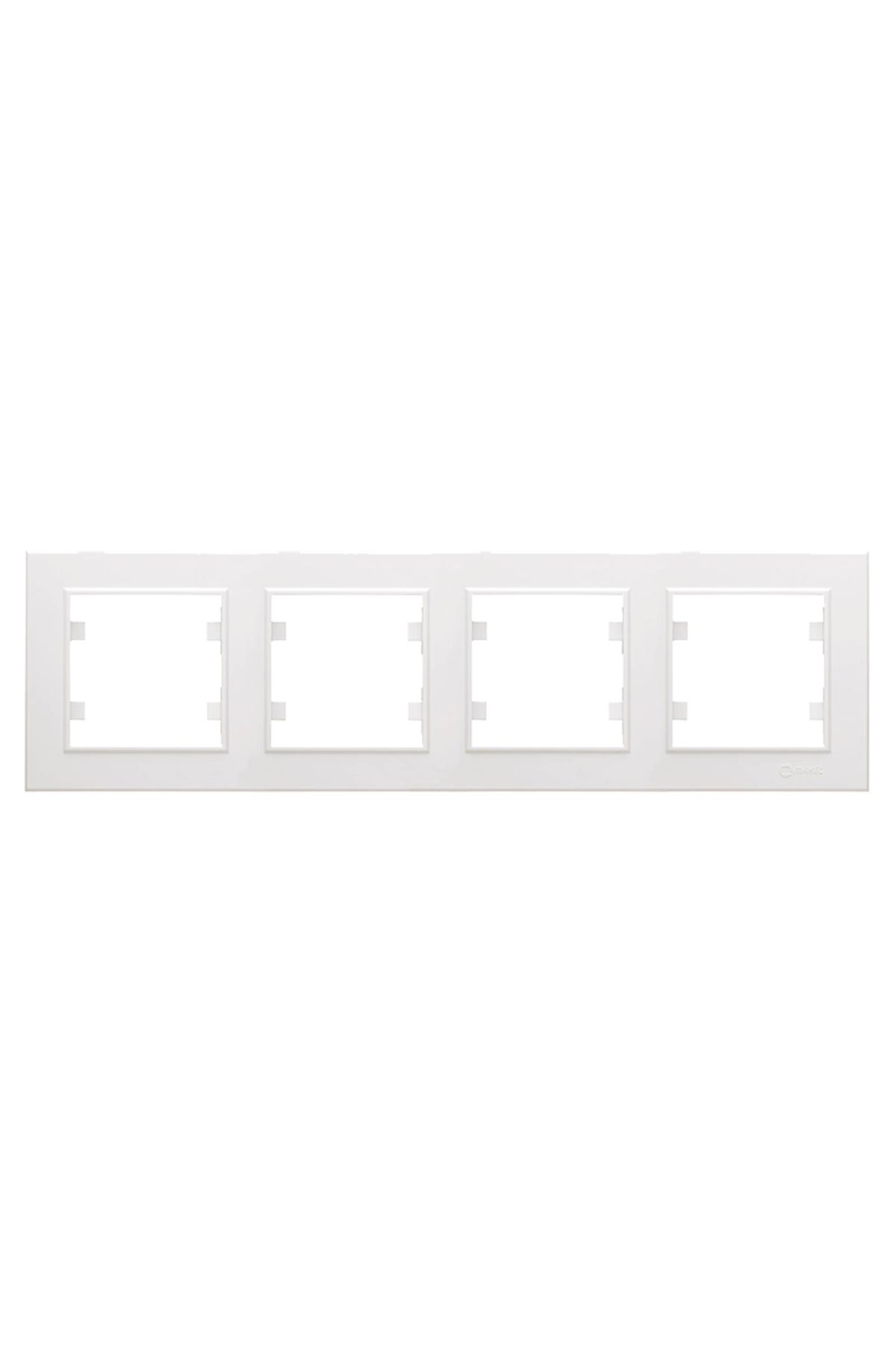 Enseb-White 4-piece frame - compatible frame for socket and switch 2
