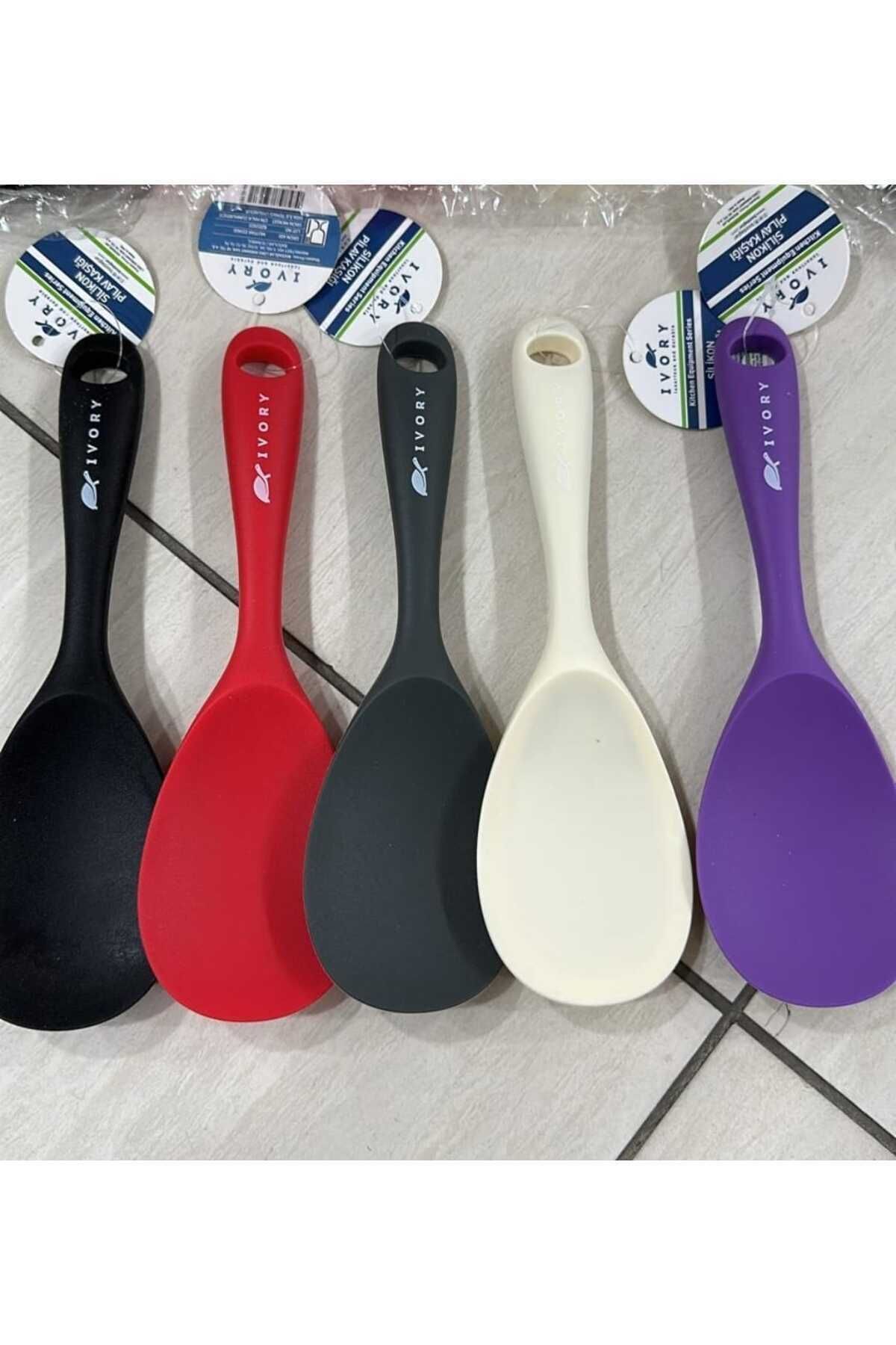 cephome güvenilir alışverişin adresi 5'li silikon geniş uçlu kaşık
