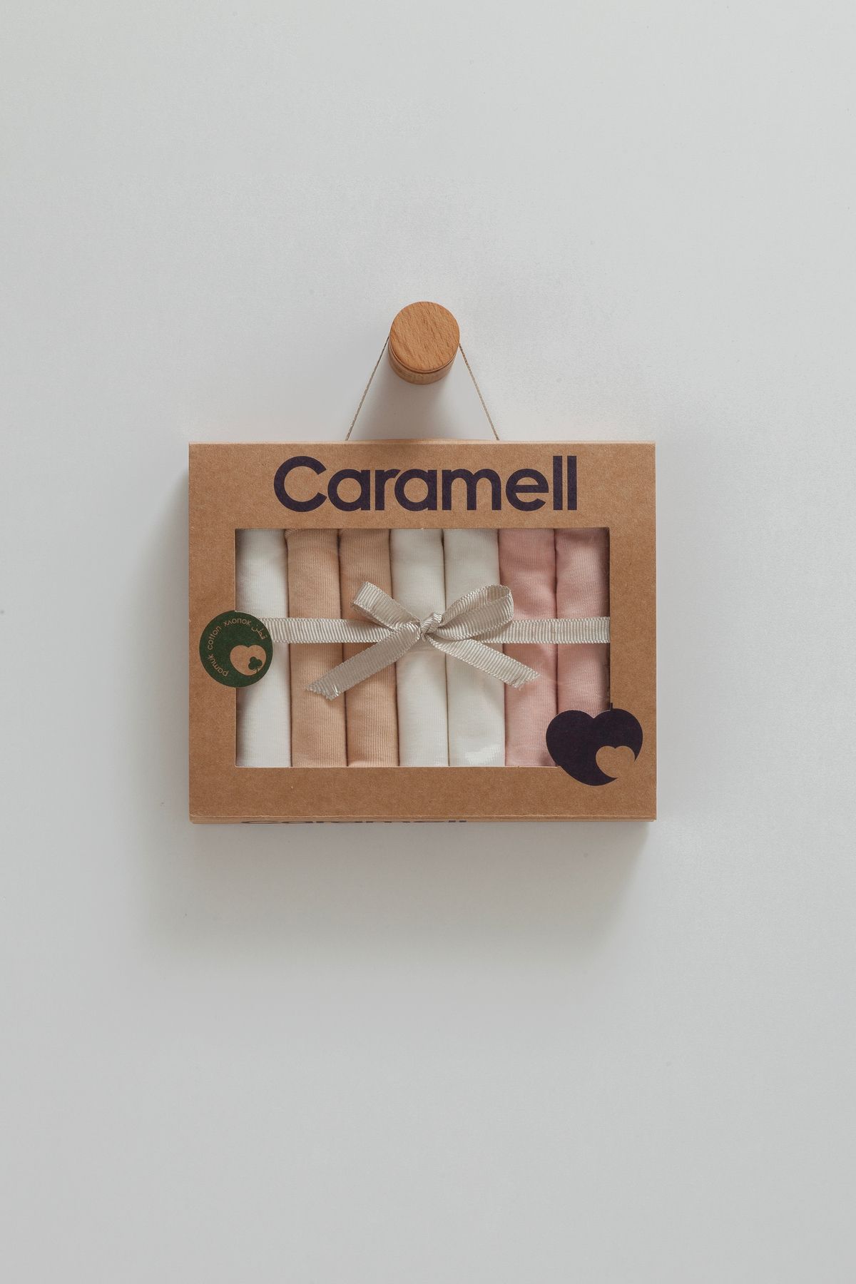 Caramell %100 Pamuk 7 ' li Ağız Mendili