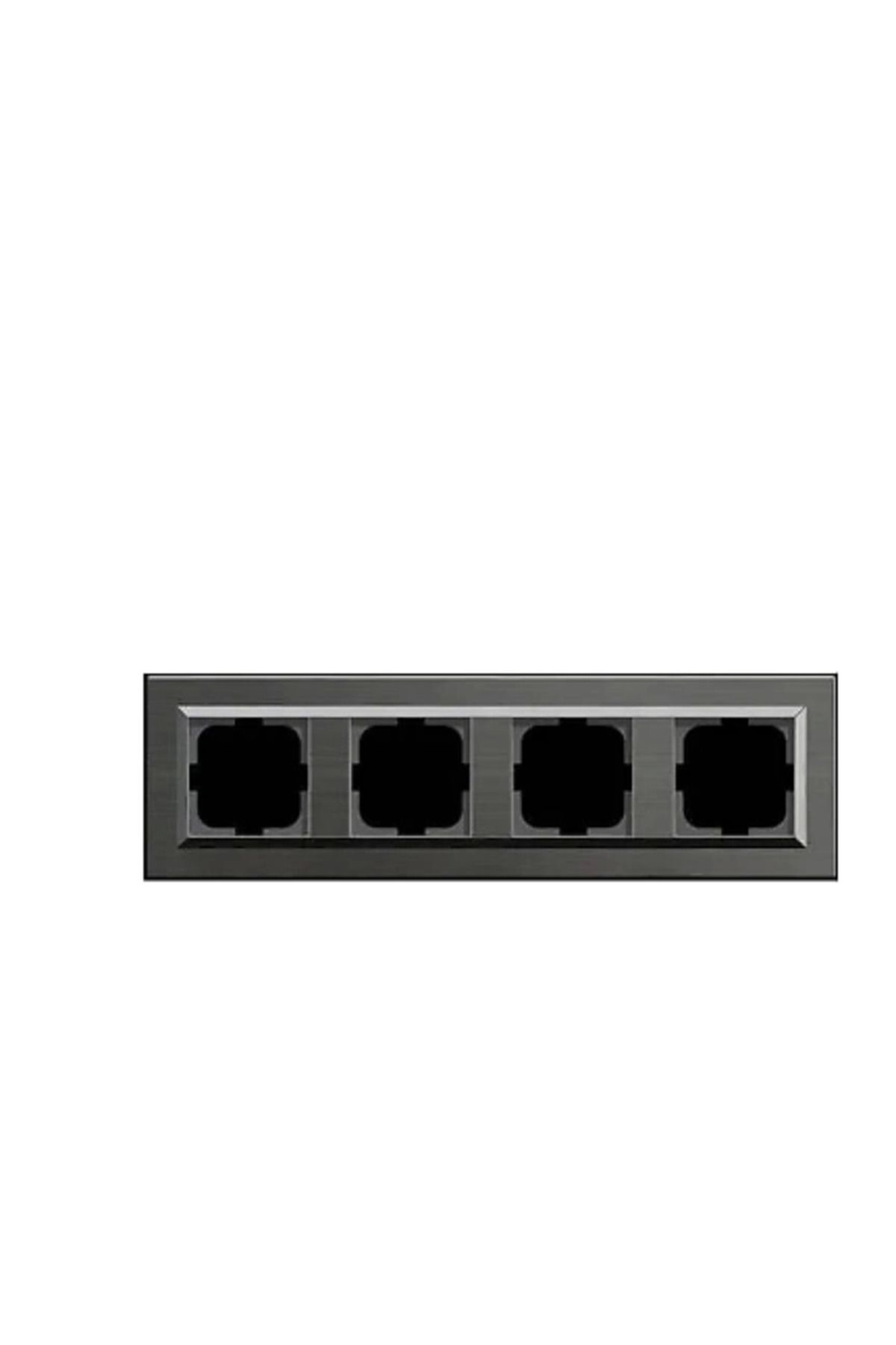 storeks-Magnetic gray quad frame quantum - compatible frame for socket and switch 2