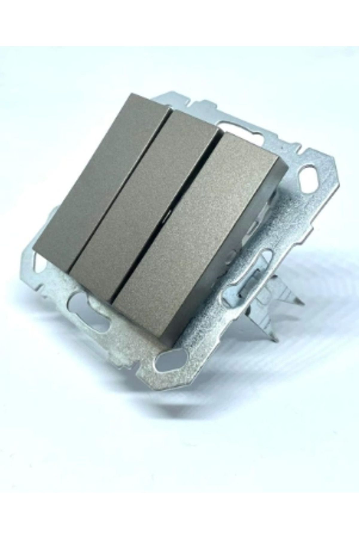 AC BOX-Smoked triple switch frameless - compatible frame for socket and switch 2