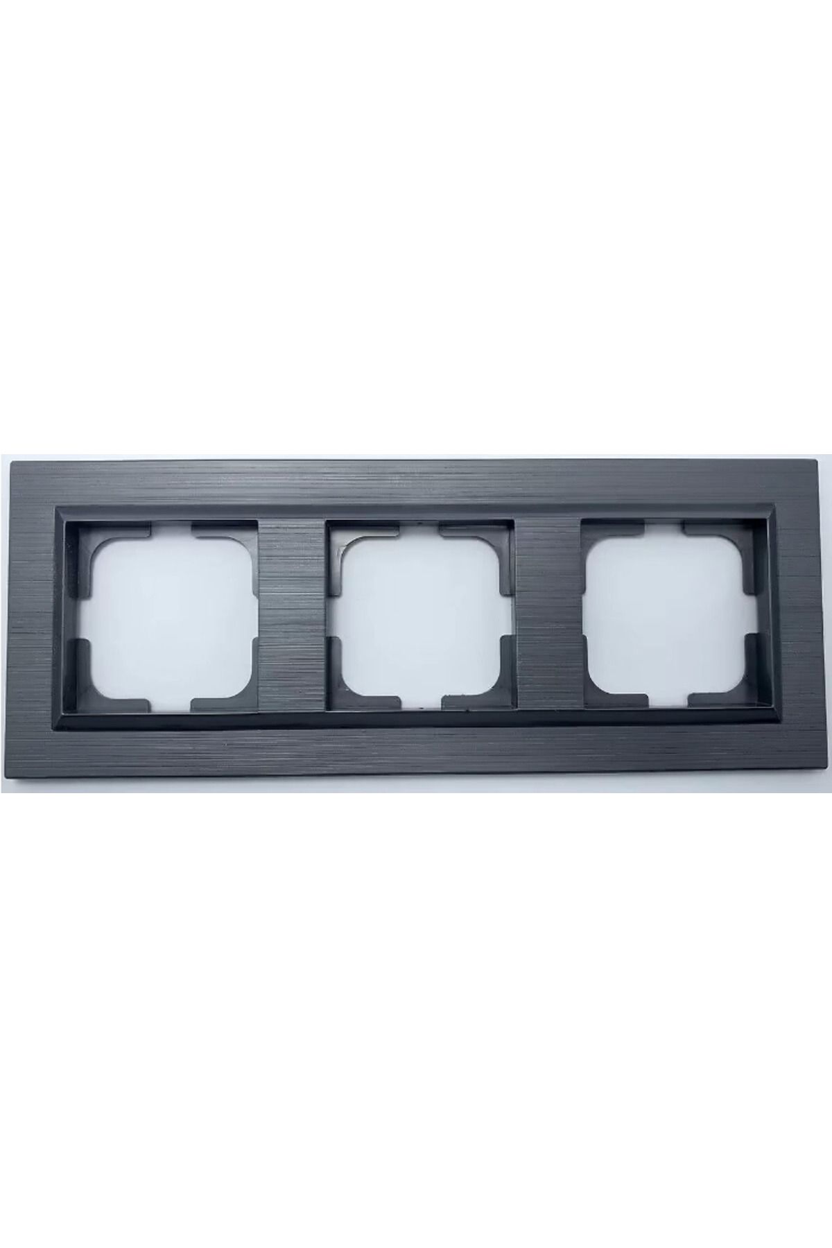 AC BOX-Magnetic grey triple frame quantum - compatible frame for socket and switch 2