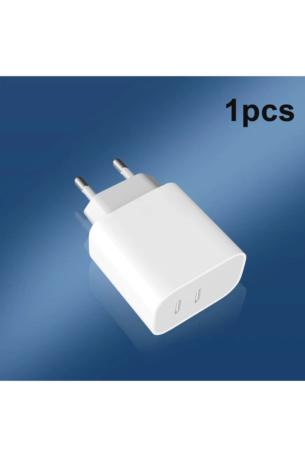 Heemax 20W Çift USB-C Portlu Hızlı Seyahat Şarj Adaptörü (Avrupa Fişli)