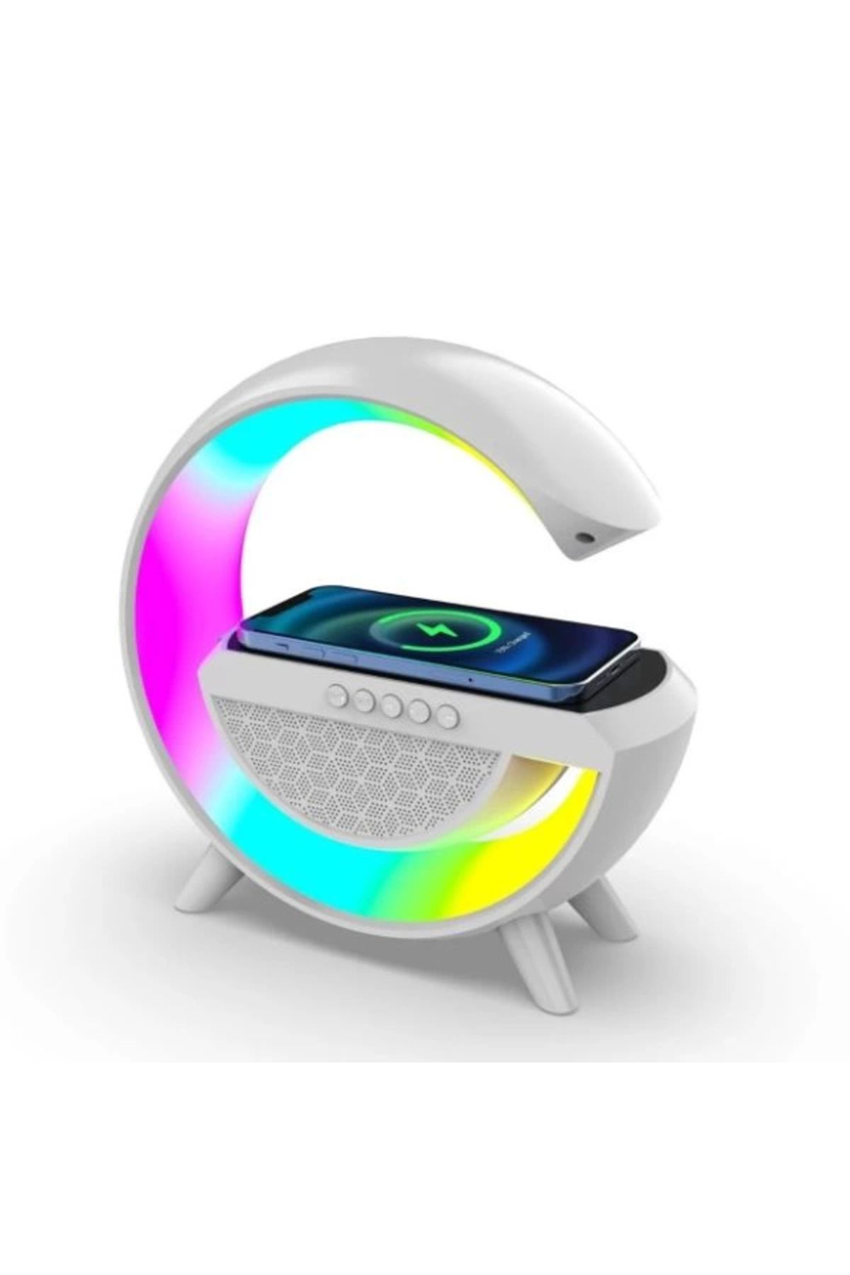 ÇAVDAR Kablosuz Şarj Standlı RGB Hoparlör