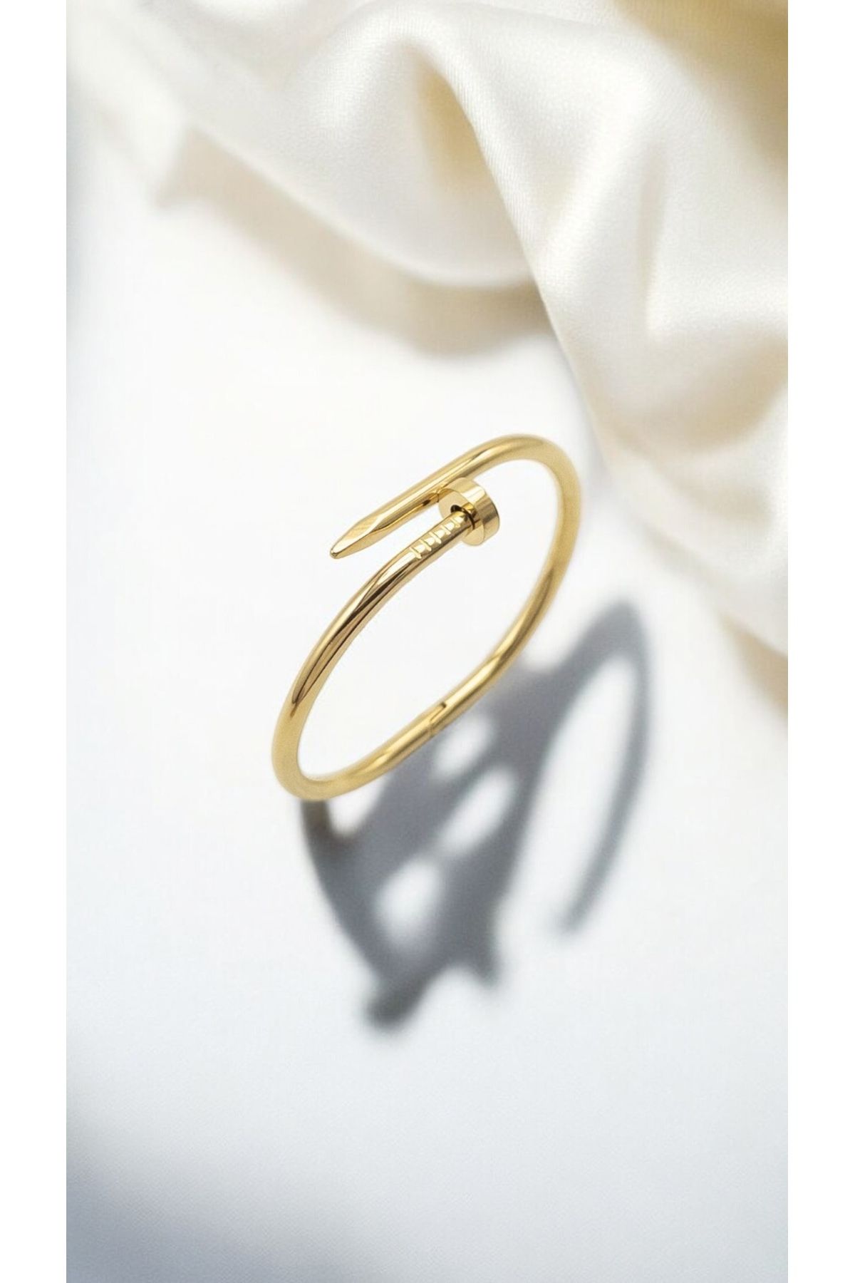 HNG JEWELRY Gold renk çivi model bileklik