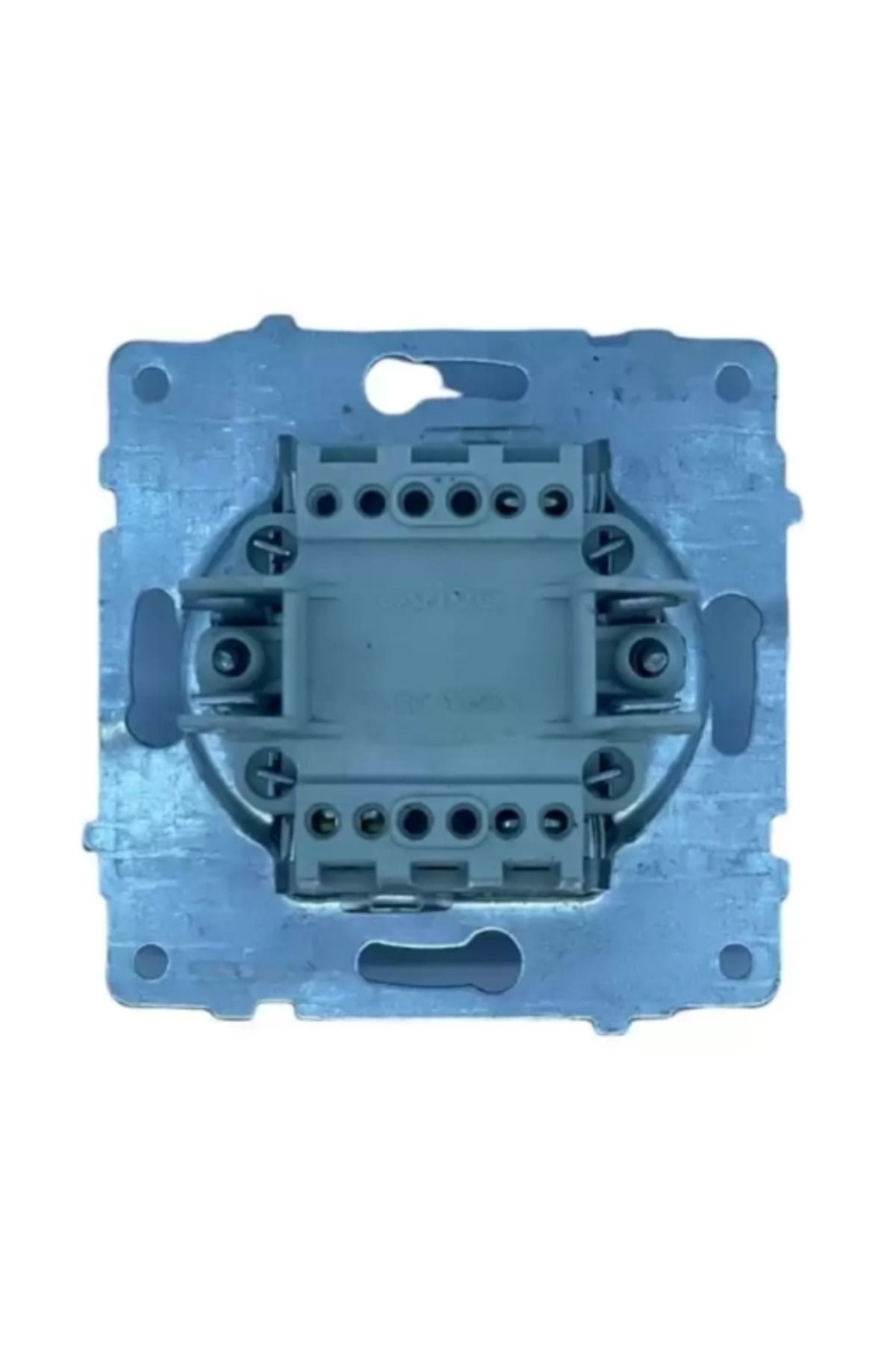 AC BOX-Anthracite commutator key frameless grano - compatible frame for socket and switch 3