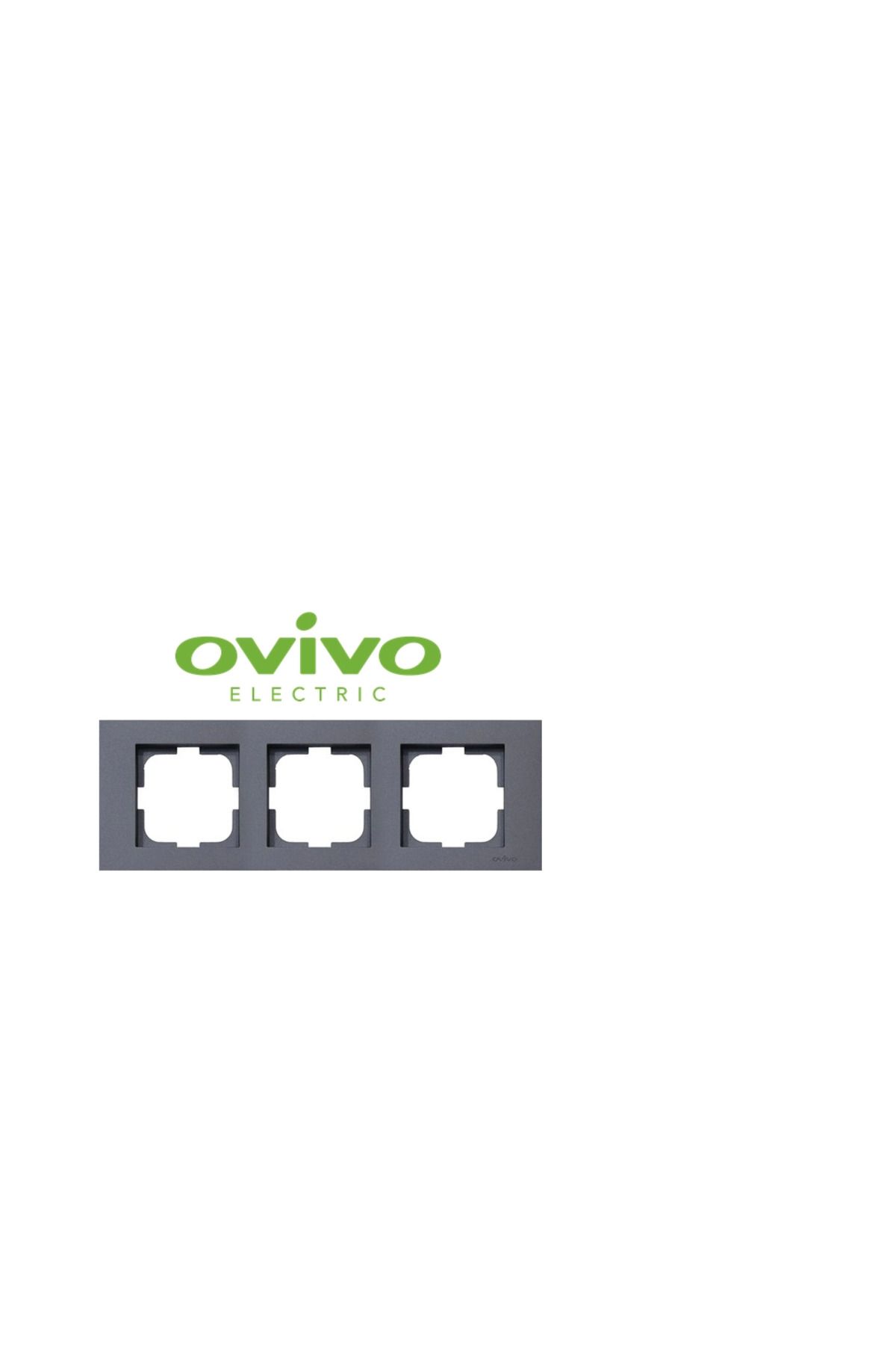 AC BOX-Smoked triple frame grano - compatible frame for socket and switch 2