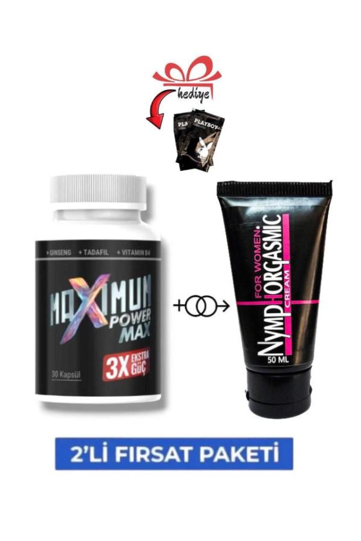 X-One Maximum Power Erkek Performansı Arttıran Takviye 30'lu + Kadınlara Özel Krem