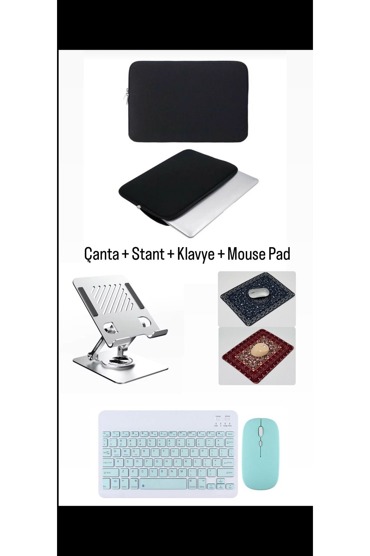 corcishop Reeder M11 Pro Max 12 inç Uyumlu 4in1 Set Çanta Klavye Mouse ve Mouse Pad