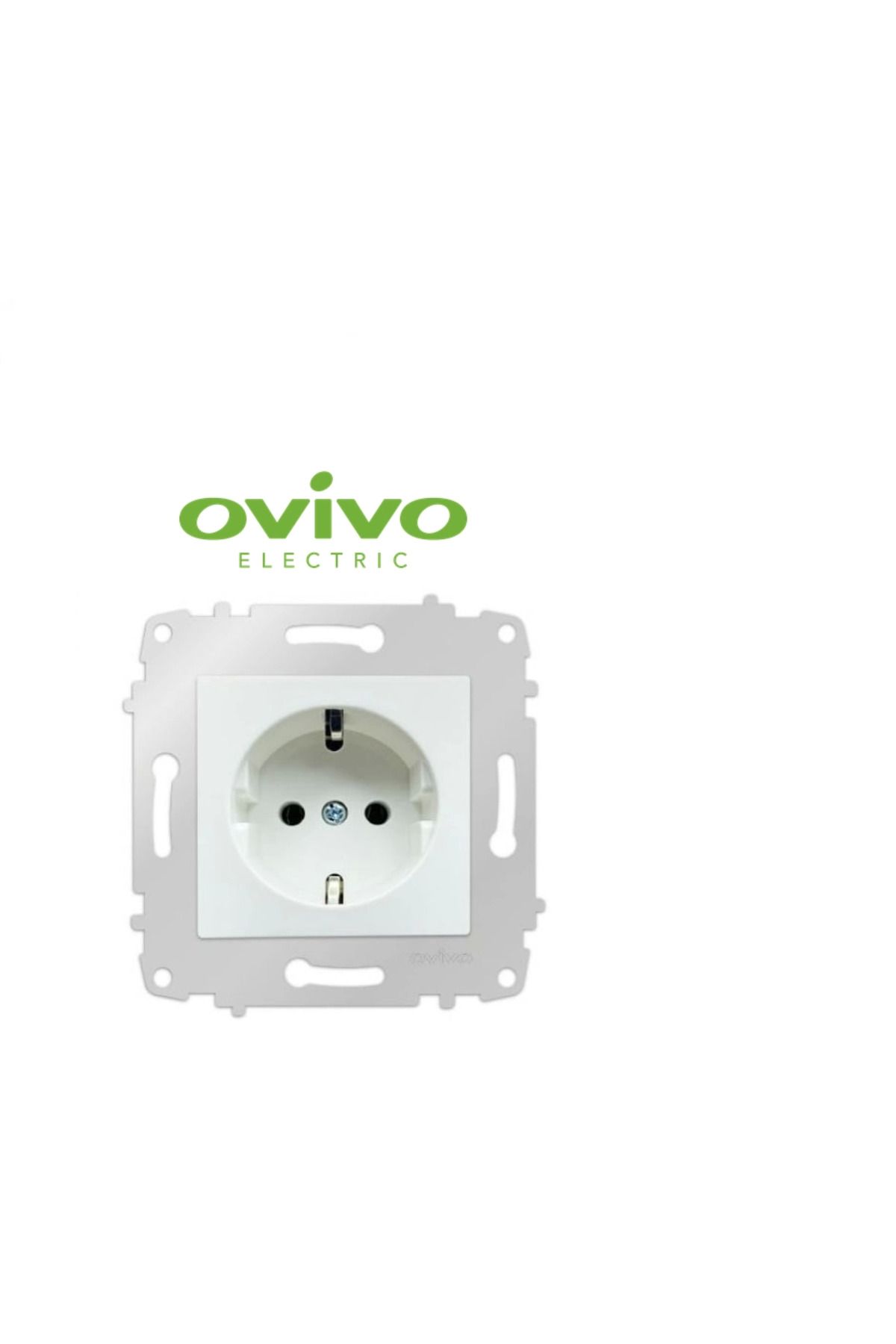 LiderGlobal-White grounded socket frameless grano - compatible frame for socket and switch 2