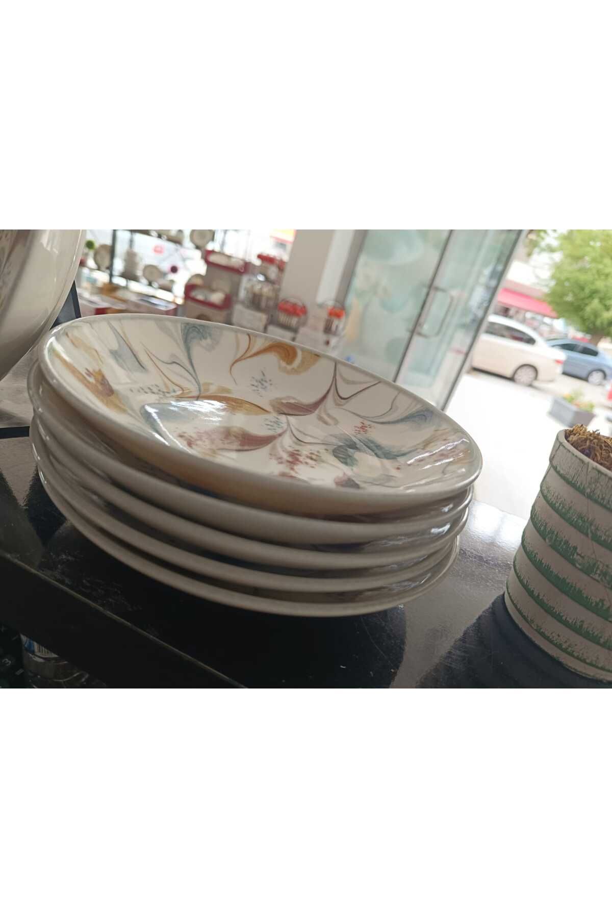 Tulü Porselen TULU PORSELEN 6 LI 19.5 CM ÇUKUR,YEMEK TABAĞI