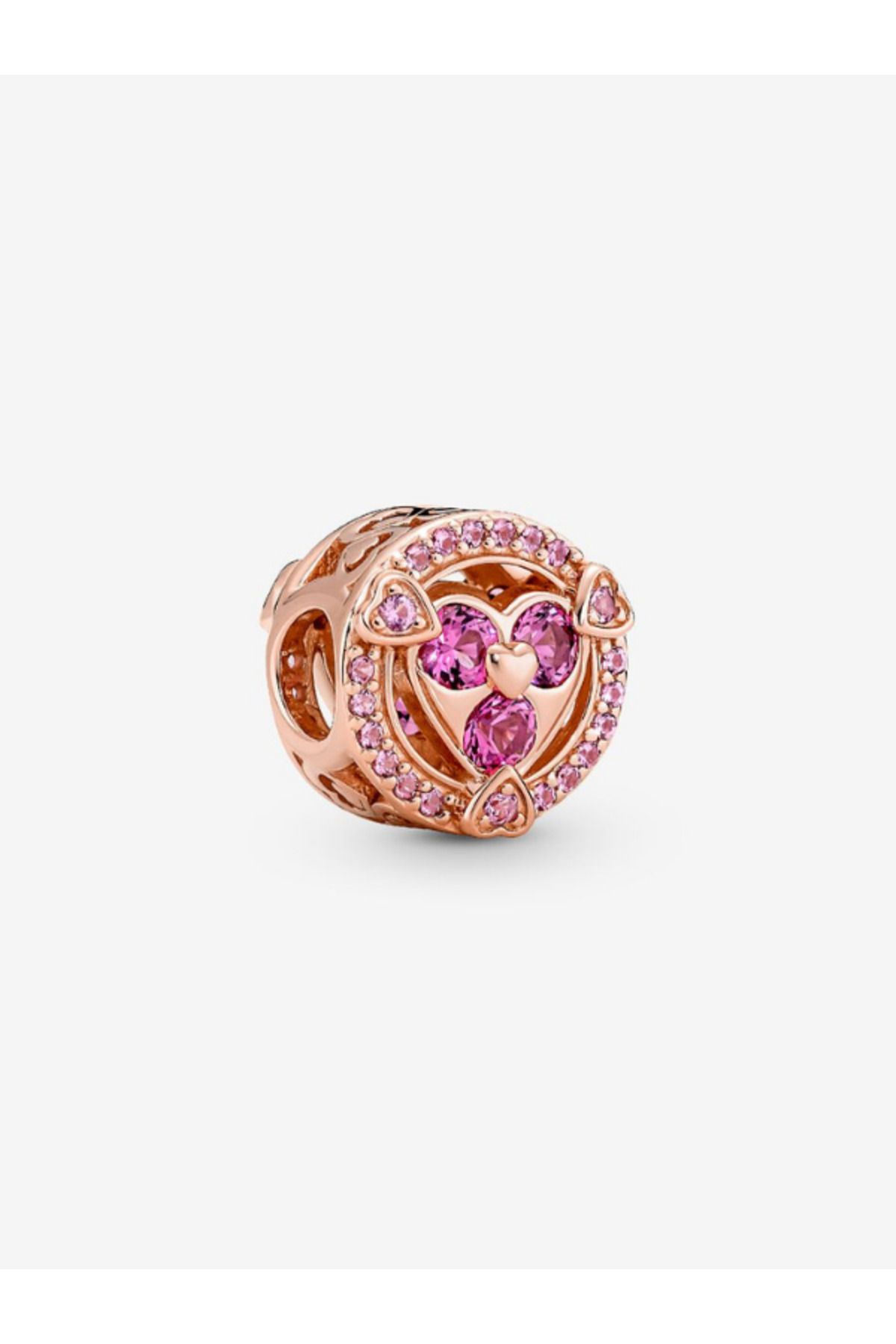 maisonleor Parlayan Kalp Rose Charm