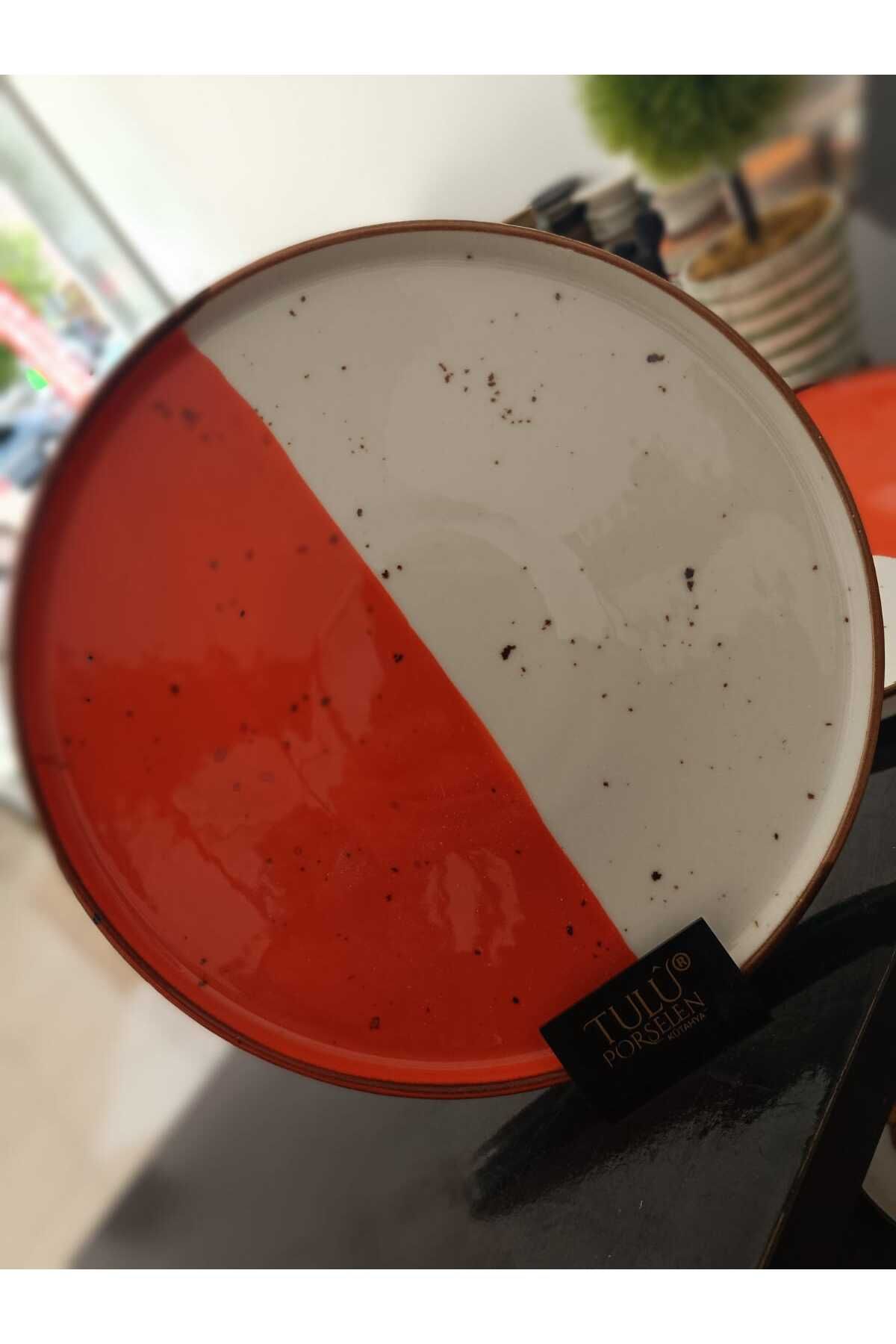 Tulü Porselen TULU PORSELEN 2 Lİ 26 CM STEP SUNUM-SERVİS TABAĞI