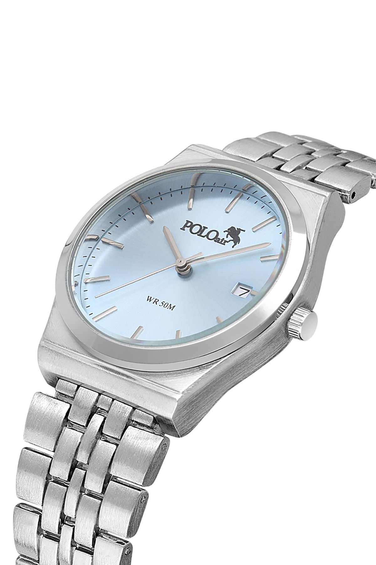 Polo Air Spor Klasik Unisex Kol Saati Gümüş Mavi Renk PL-7001E2x