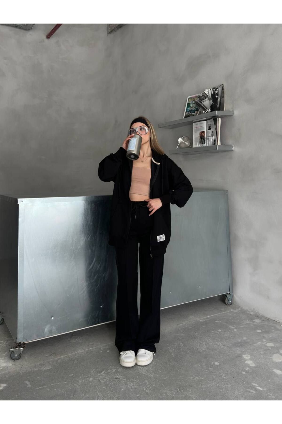 RAWEA FASHİON KADIN 2 İPLİK ALT - ÜST ETİKET DETAYLI TAKIM