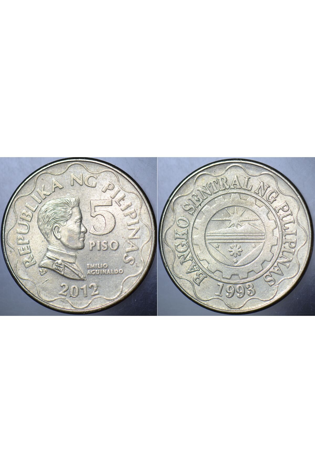 Banknoting FİLİPİNLER 5 PİSO 2012 ÇİLALTI KONDİSYON.
