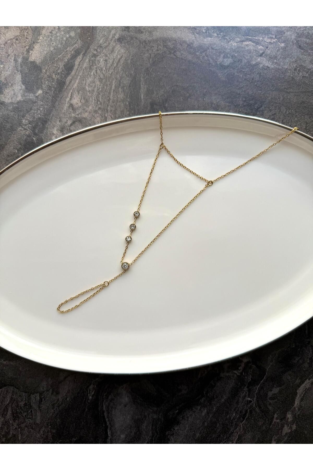 Nera Accessories Taş Detaylı Şahmeran